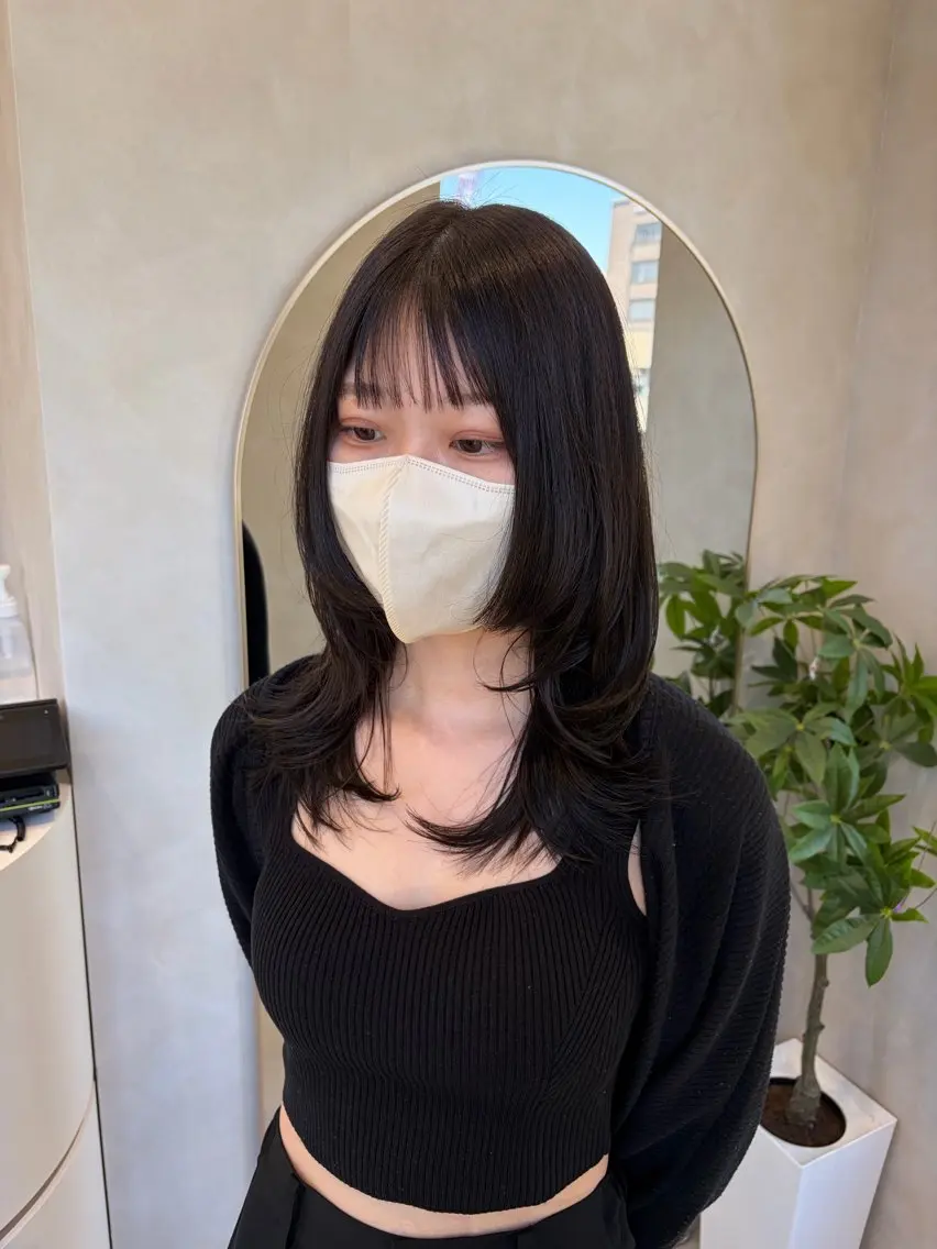 ミディアム カラー カット ヘアカラー トリートメント Eleanor枚方店 KAORUのヘアスタイル
