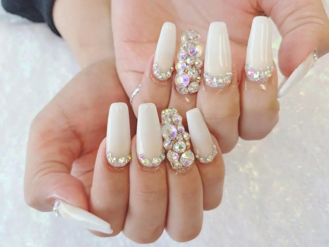 ネイル オーロラネイル スカルプネイル スクエアネイル ハンドネイル Nail lieNのネイルデザイン