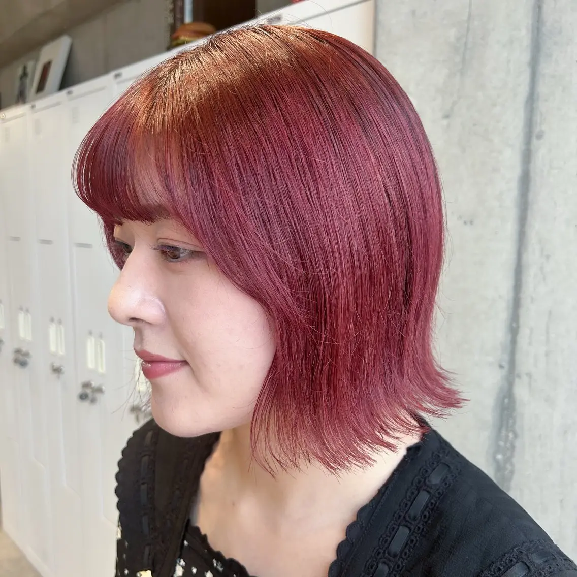 ミディアム カラー カット ヘアカラー トリートメント 🍎暖色ウルフ 🍎みさきのヘアスタイル