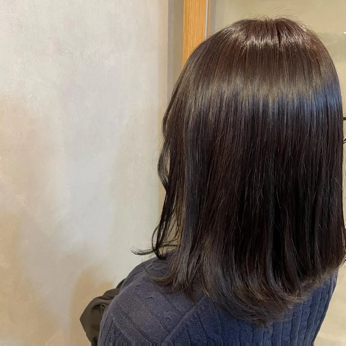 ミディアム カラー アディクシーカラー アッシュ ラベンダーカラー ラベンダーアッシュ オレンジ 🍮中山詩乃🍮顔 まわりデザイン◎のヘアスタイル
