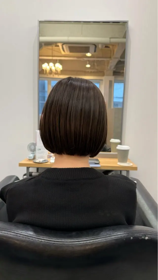 【ミニボブ】カットモデル様の写真