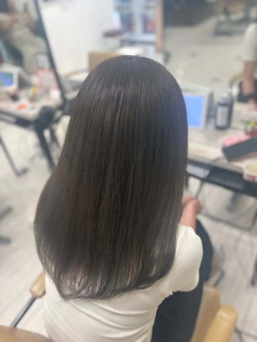 ロング カラー カット ヘアカラー トリートメント 暖色系カラー/ピンク Ririi🎀のヘアスタイル