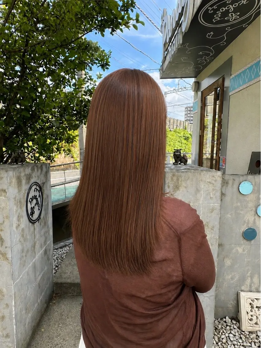 カラー ヘアカラー 足立 芹音のヘアスタイル
