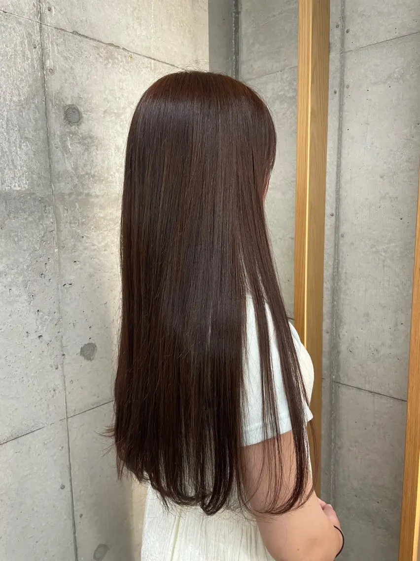 ロング カラー ブラウンカラー ロング トリートメント Watanabe Maiのヘアスタイル