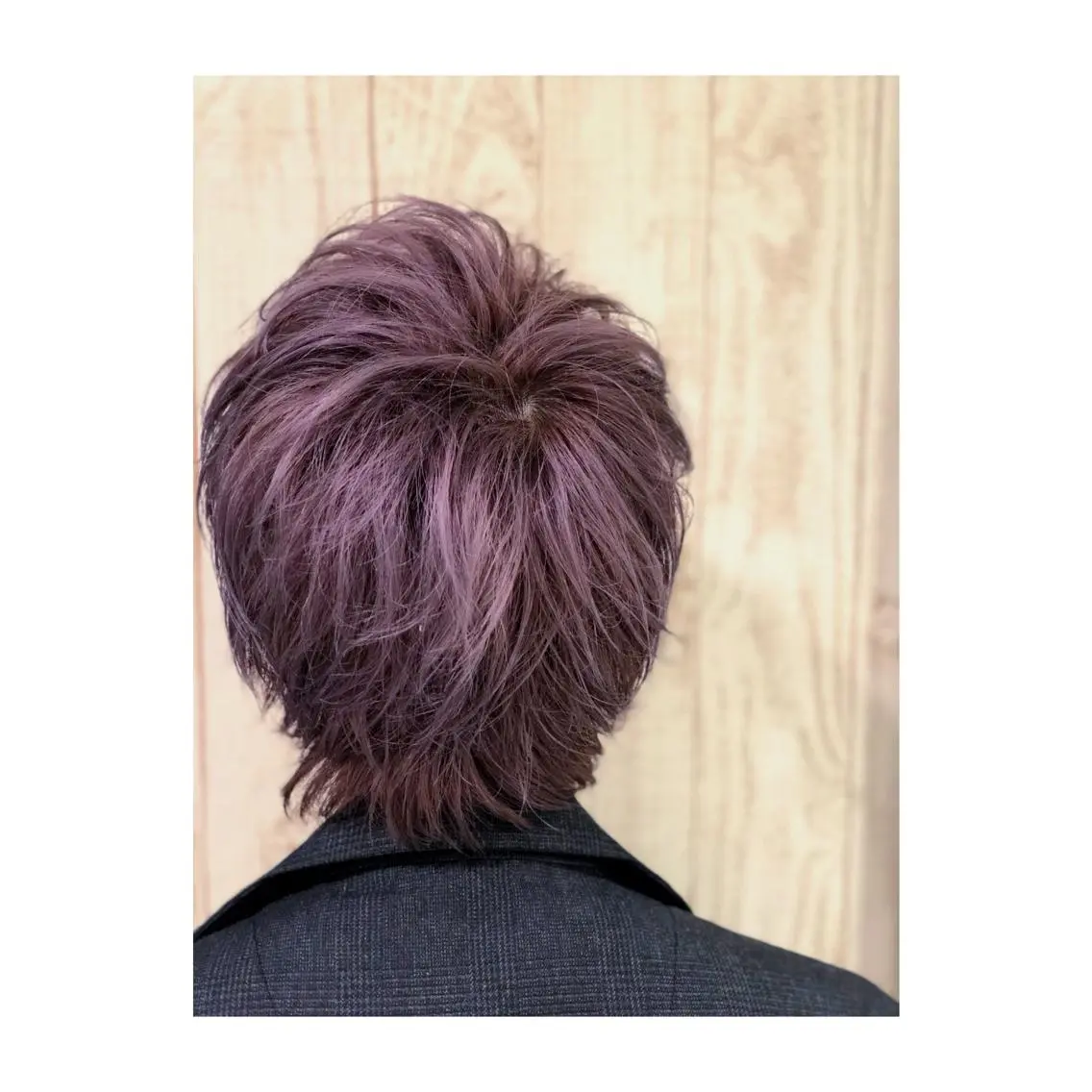 ショート カラー メンズ ラベンダーカラー 中野 竜介のヘアスタイル