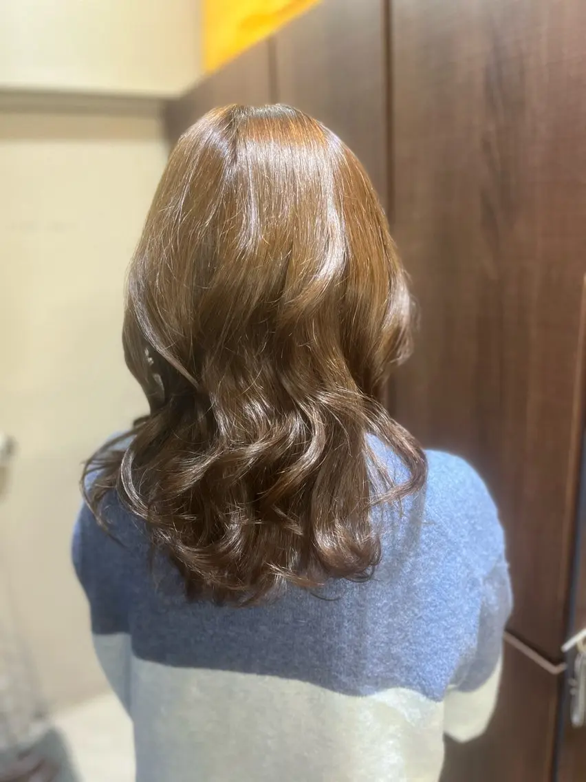 セミロング カラー カット ヘアカラー トリートメント 多系統似合わせ/ tsuburaのヘアスタイル