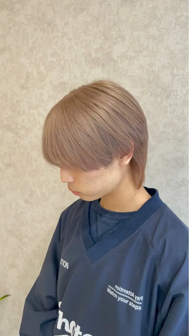 カラー メンズ メンズバレイヤージュ メンズブリーチ フェードカット メンズハイライト 刈り上げ カット ヘアカラー バレイヤージュ特化| Takuのヘアスタイル