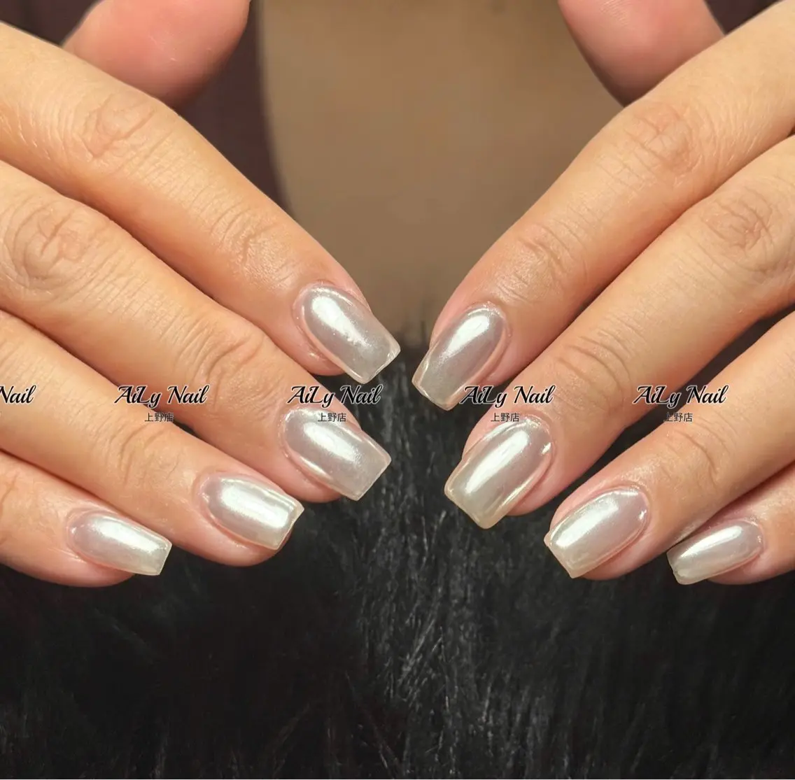 ネイル アートネイル ジェルネイル マグネットネイル ニュアンスネイル シンプルネイル ハンドネイル AiLy Nail 上野店のネイルデザイン