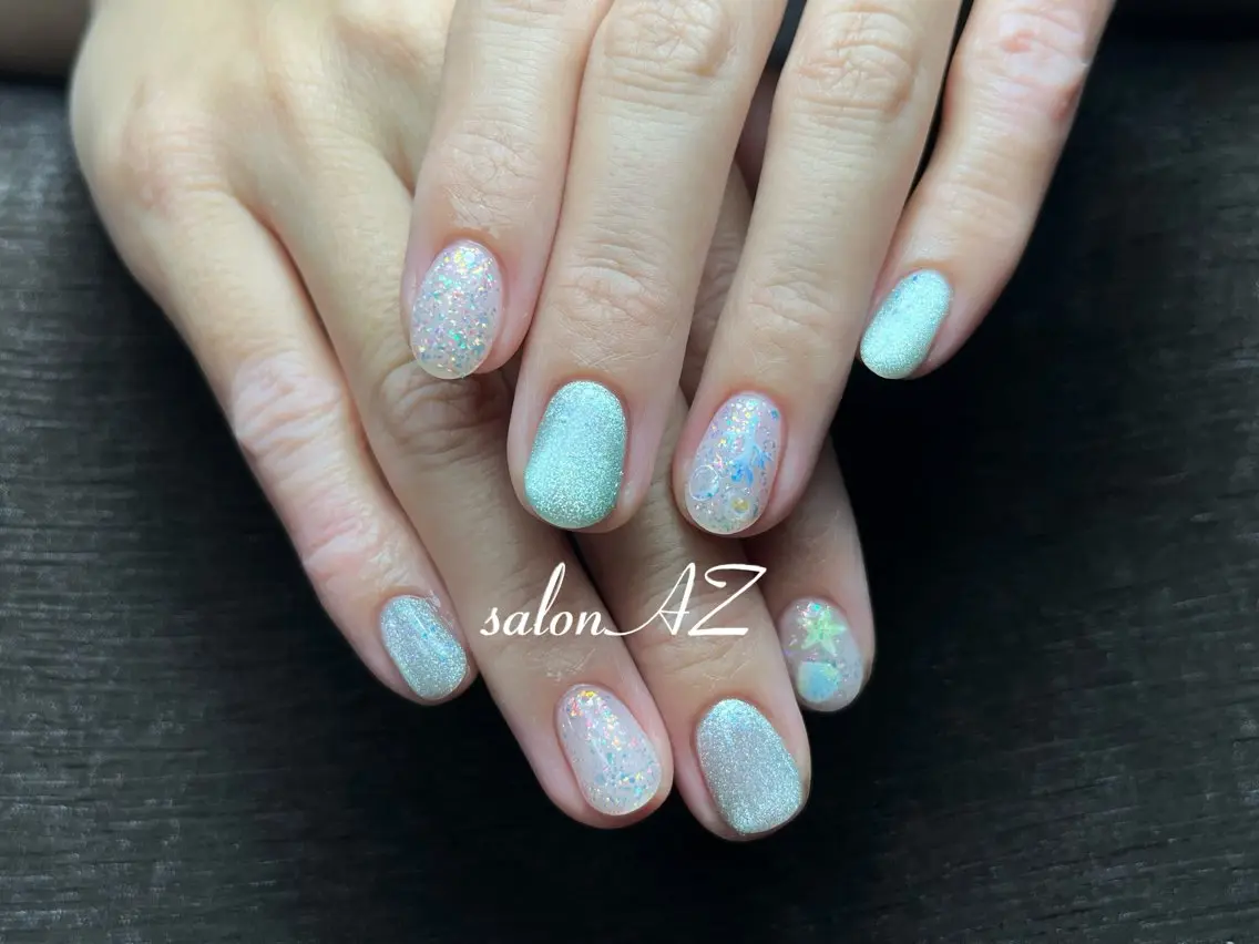 ネイル アートネイル 長さ出し フットネイル フレンチネイル ジェルネイル ハンドネイル salon AZのネイルデザイン