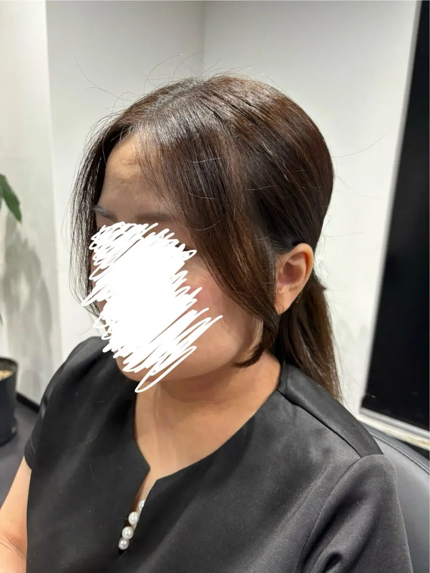 ロング 顔周りカット 福島 菜摘のヘアスタイル