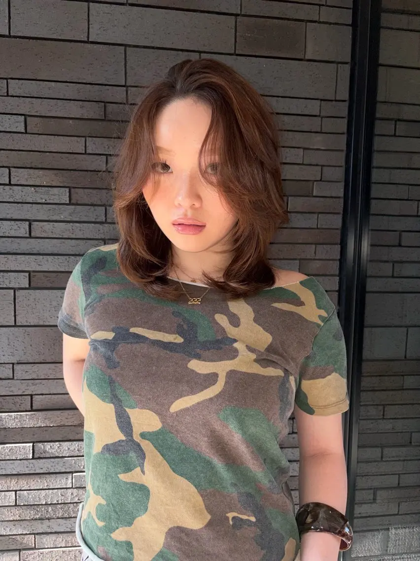 カラー ブラウンカラー 日住 風香のヘアスタイル