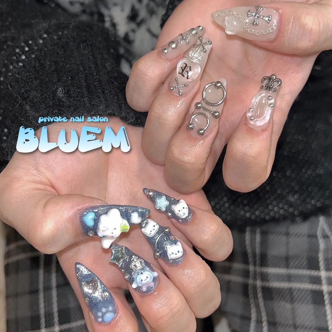 ネイル ハンドネイル BLUEM なな🐶のネイルデザイン