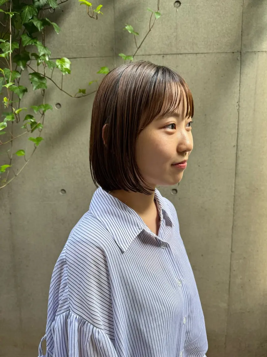 ショート パーマ カット 縮毛矯正 トリートメント ボブ/ショート 吉田竣のヘアスタイル