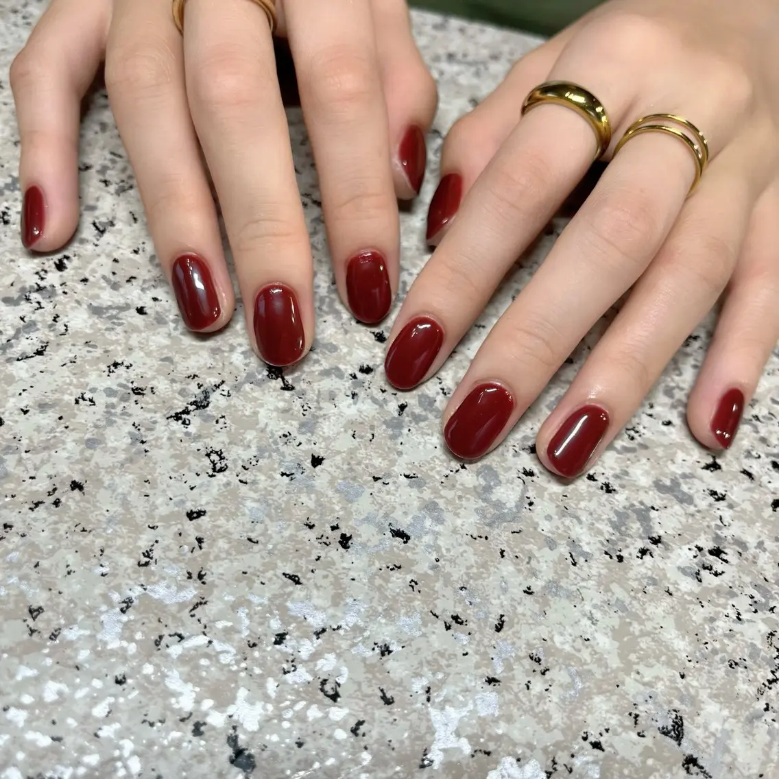 ネイル ボルドー ワンカラーネイル nailsalon maluriのネイルデザイン
