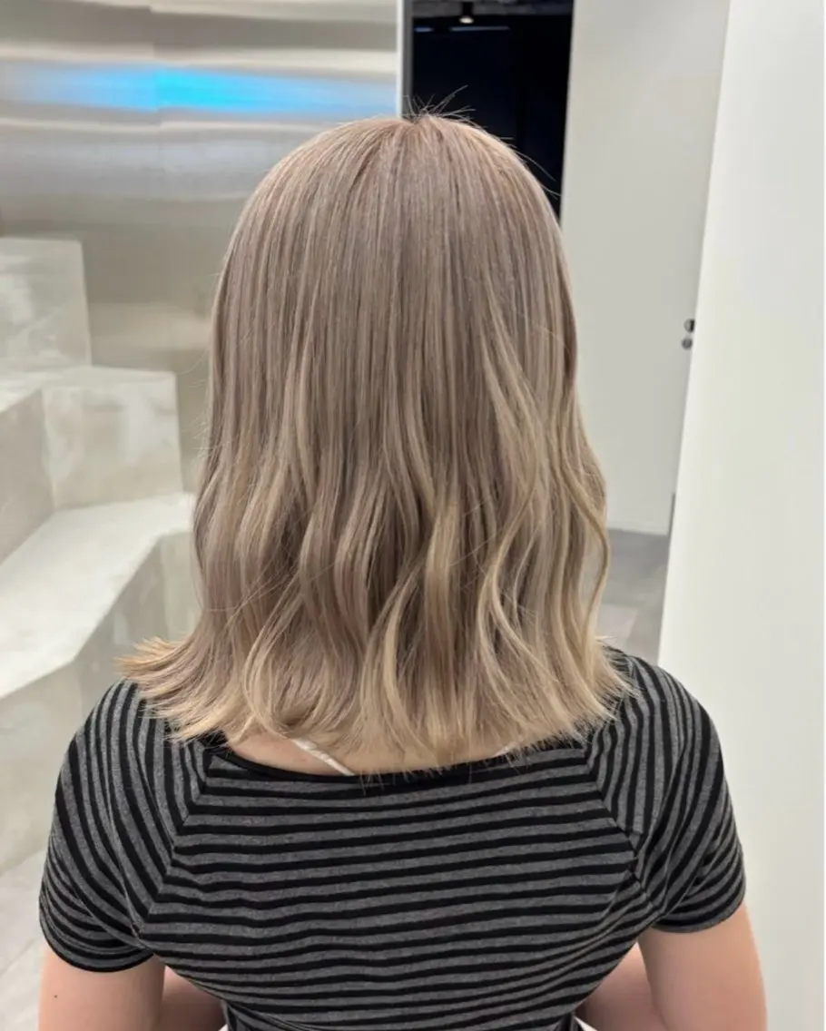 ミディアム カラー カット ヘアカラー 🧸🎀ブリーチ ‪栄🎀🧸かのんのヘアスタイル