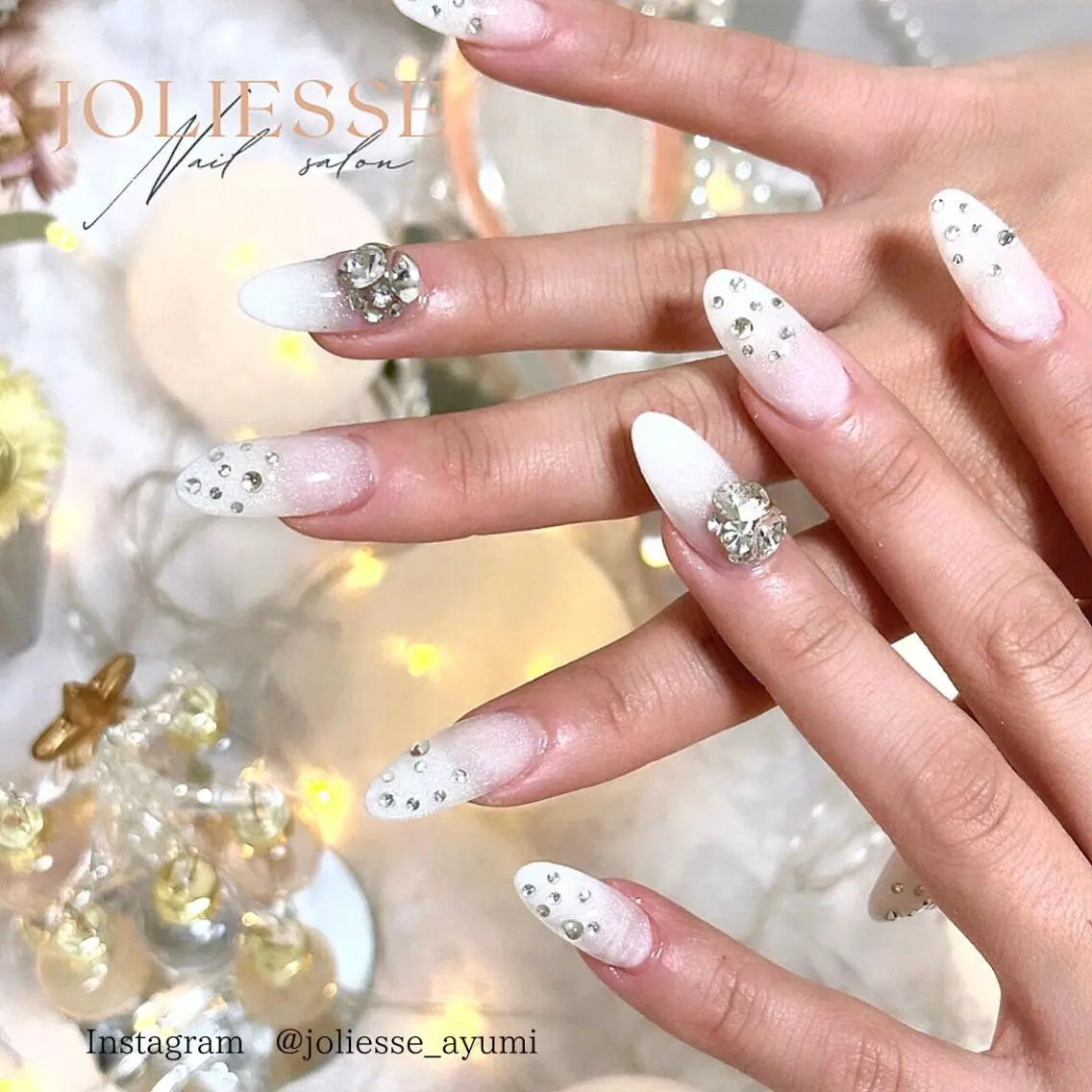 ネイル 成人式 キラキラネイル ラメ(グリッター) ハンドネイル JOLIESSE Ayumiのネイルデザイン