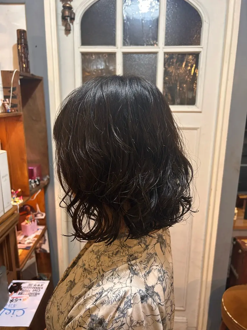 ショート パーマ カット パーマ ヘッドスパ 清水千優/パーマ/ メンズパーマのヘアスタイル