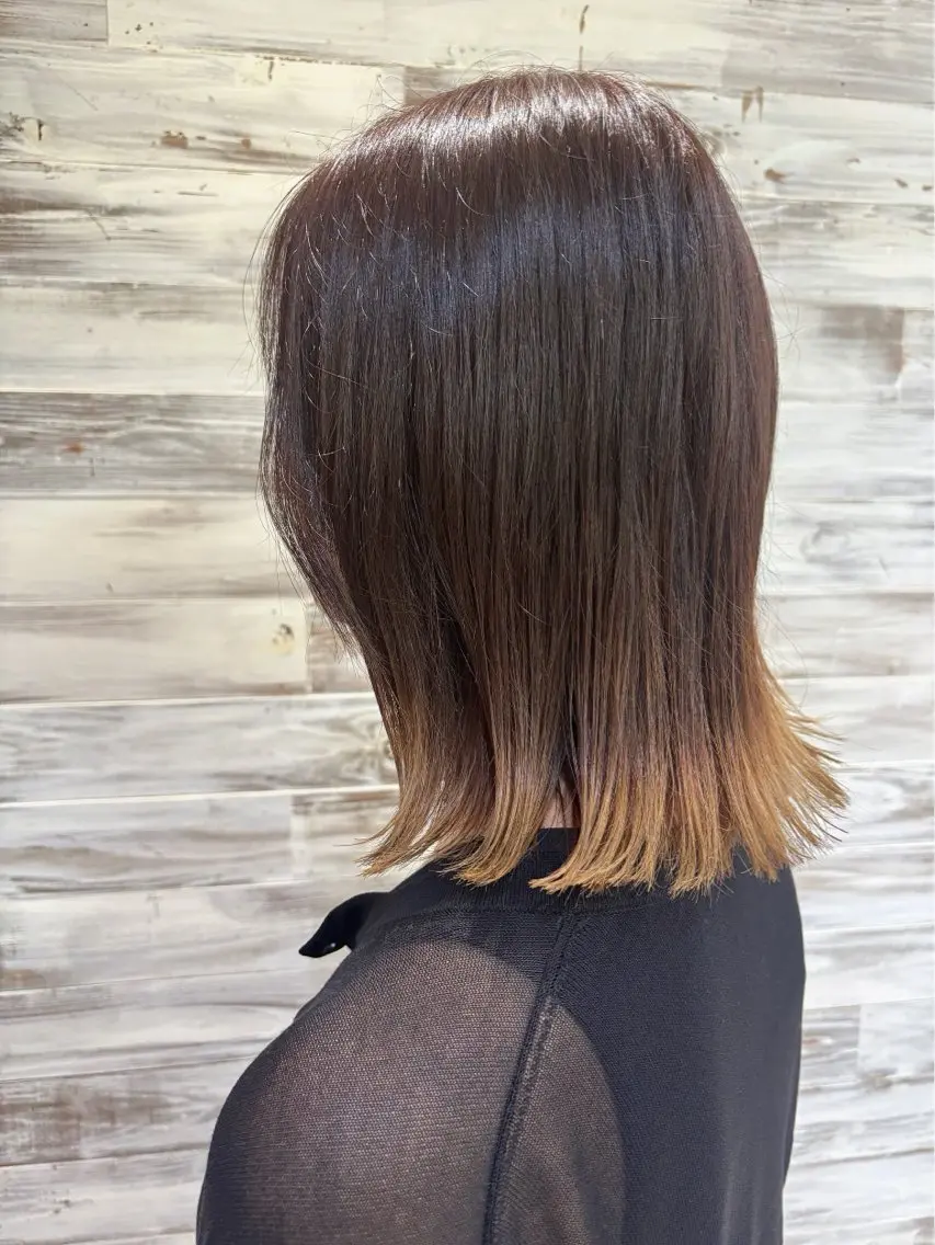 ミディアム ヘアカラー YOFA hair mikuのヘアスタイル