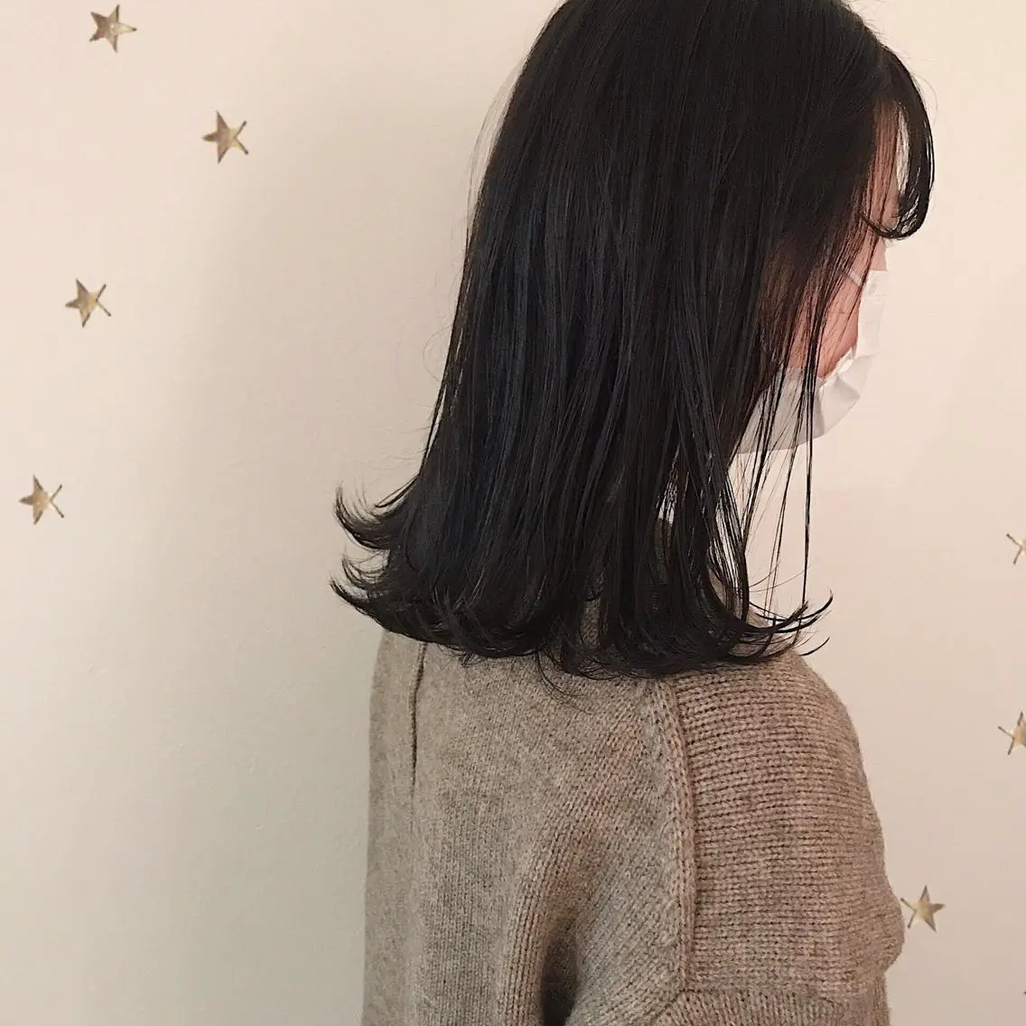 ミディアム カラー カット ヘアカラー 市川 千夏のヘアスタイル
