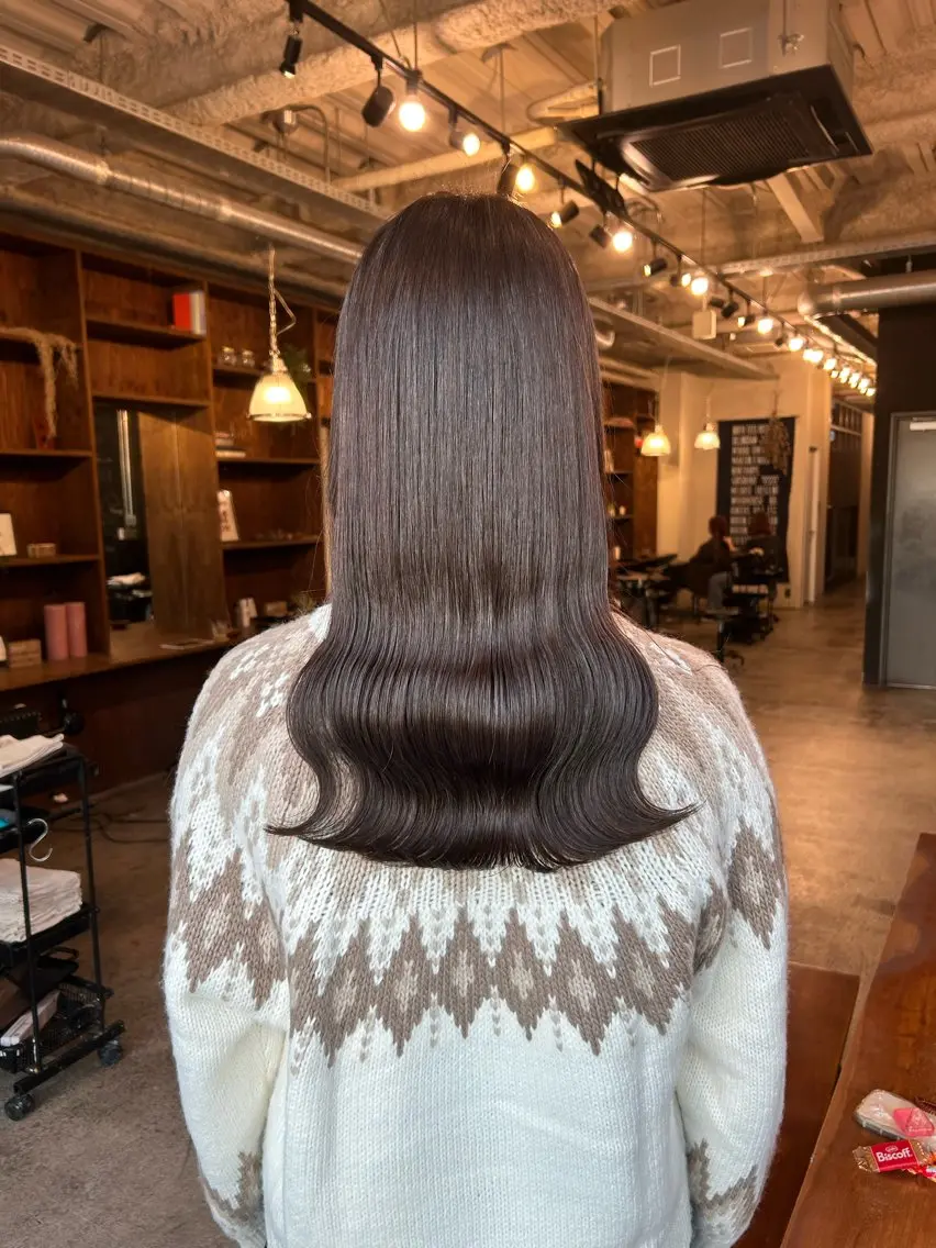 ミディアム カラー カット ヘアカラー the BRIDGE 加藤みのりのヘアスタイル