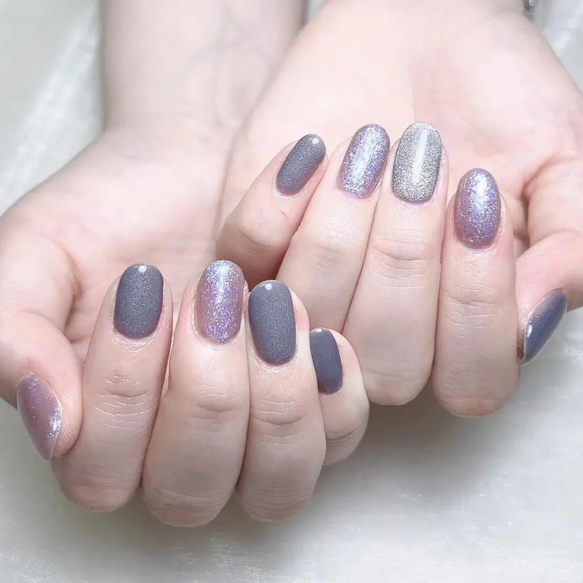 ネイル マグネットネイル ハンドネイル Nail salon 木にいるのネイルデザイン