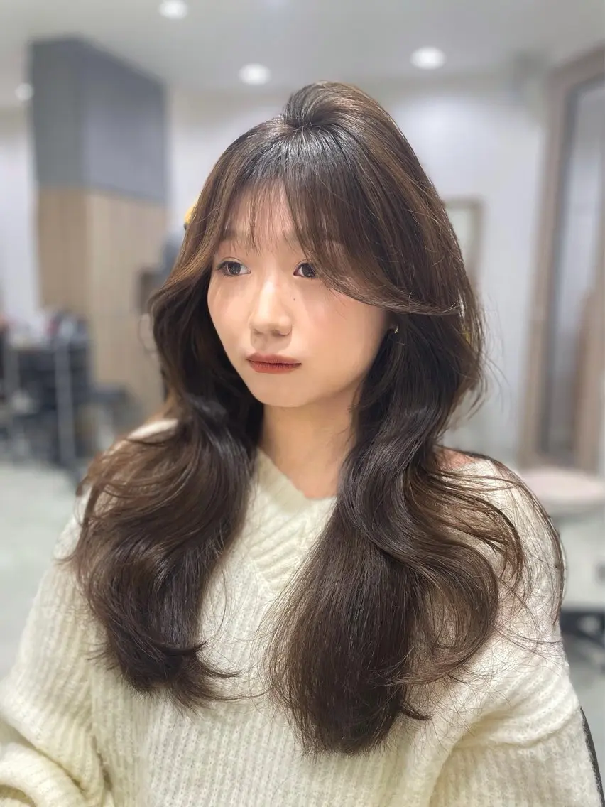 ロング 映える顔まわり/前髪 特化 💗 ユキマのヘアスタイル