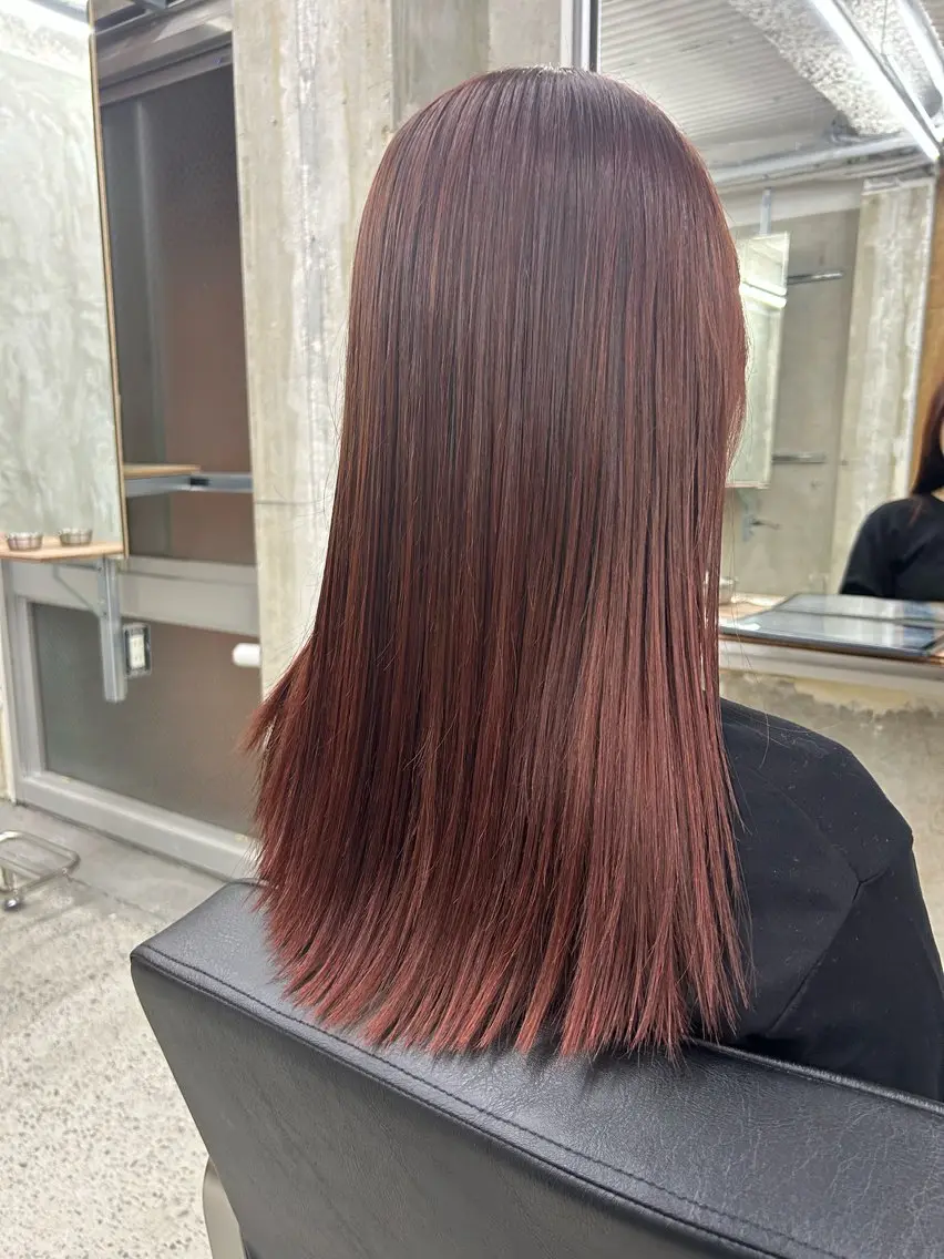 セミロング カラー カット パーマ 【透明感ツヤカラー】 三浦寛之のヘアスタイル