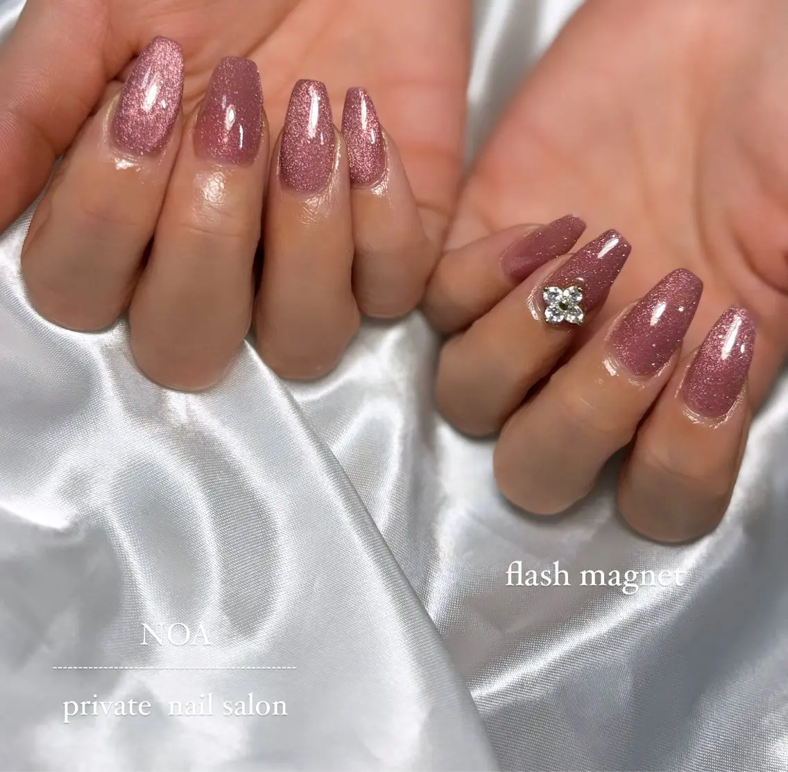 ネイル フラッシュネイル フラッシュマグ マグネットネイル NOA NAILのネイルデザイン