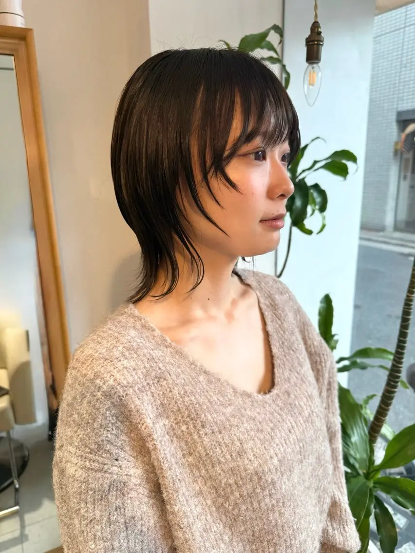 ショート カラー カット ヘアカラー トリートメント 安永 涼のヘアスタイル