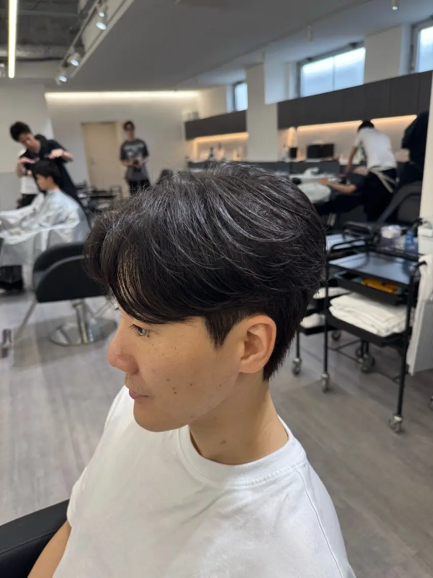 ショート メンズ センターパート 《メンズ特化》 MIKIYAのヘアスタイル