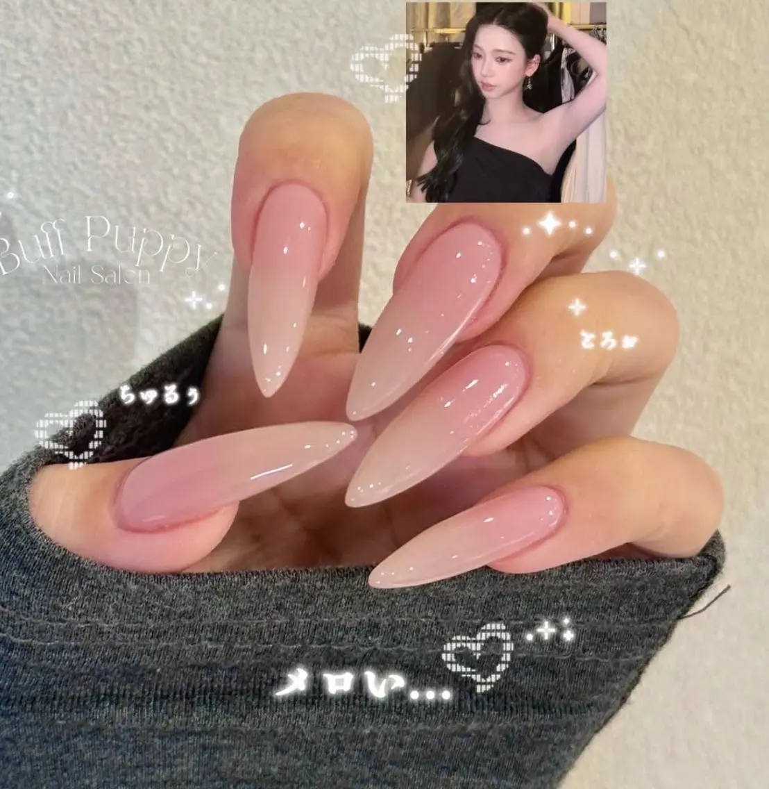 ネイル 長さ出し フラワーネイル 韓国ネイル 持ち込み ワンホンネイル Rina Nail.Novaのネイルデザイン