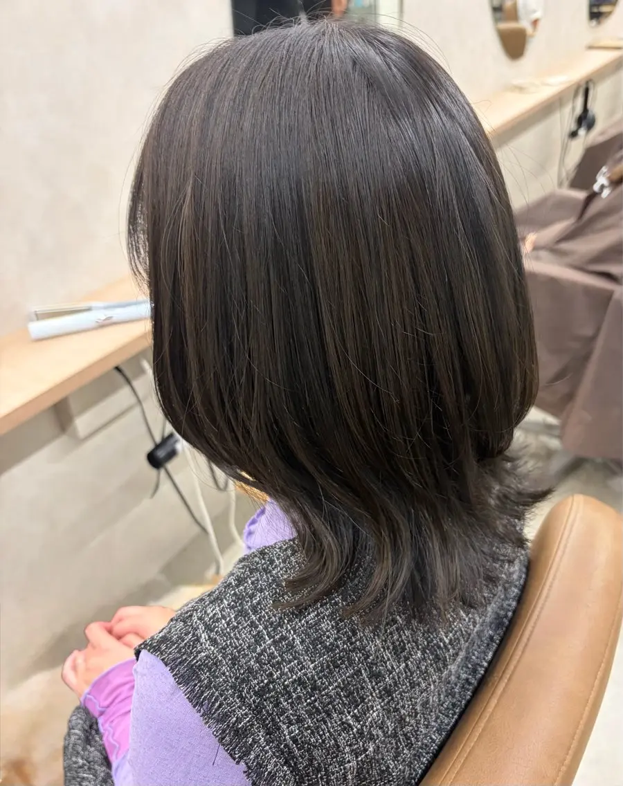 ミディアム カラー momoka YUC CA縮毛モデル募集中のヘアスタイル
