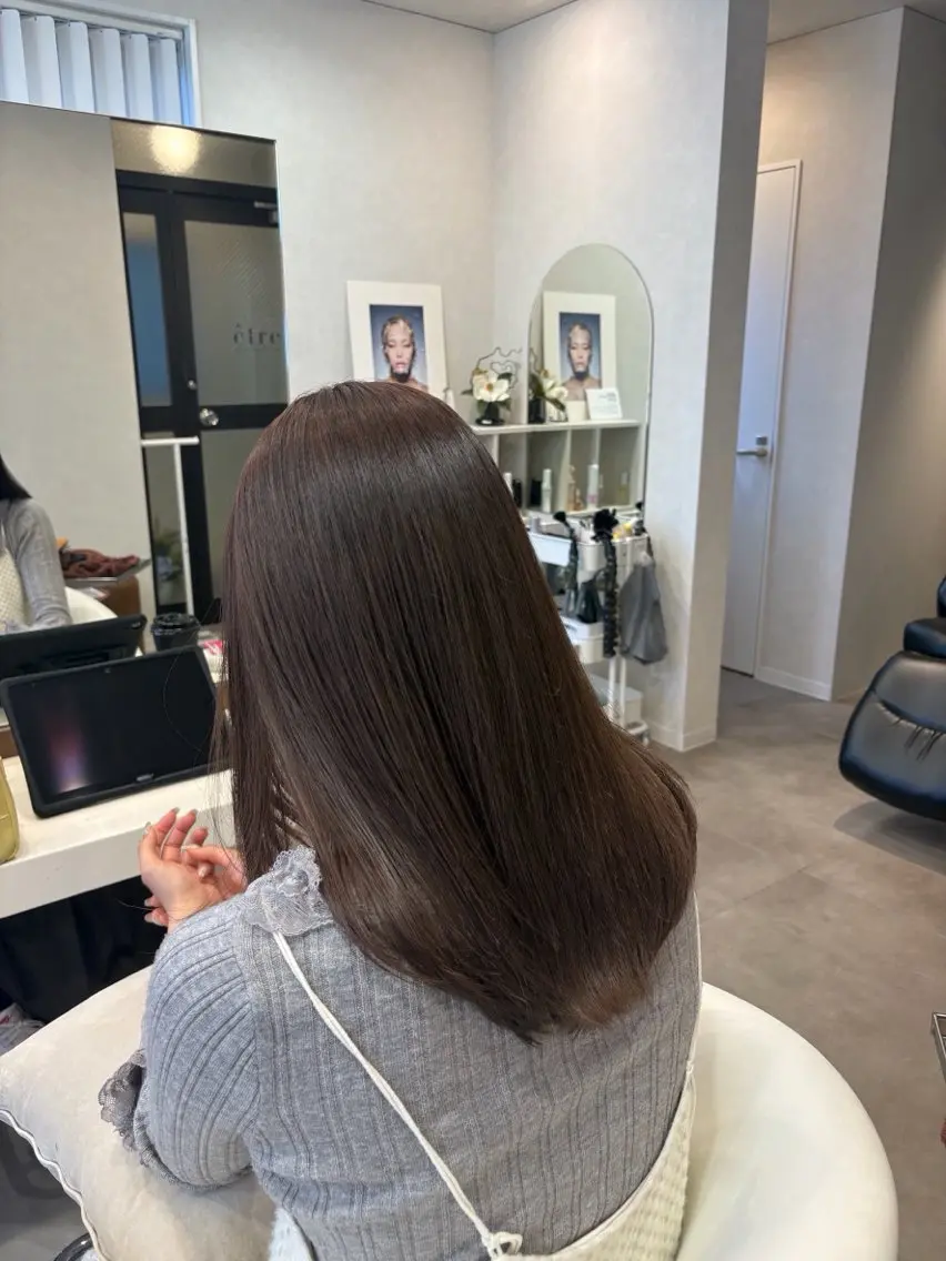 ミディアム ヘアカラー 大橋 遥奈のヘアスタイル