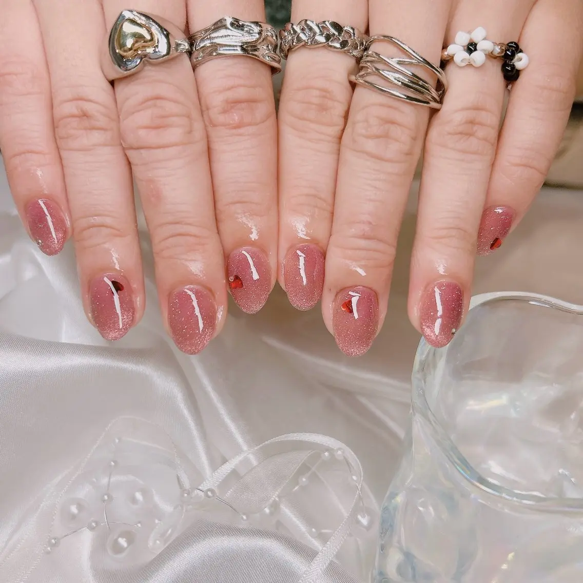 ネイル フラッシュネイル フラッシュマグ マグネットネイル ハンドネイル junna 金山.東別院.上前津のネイルデザイン