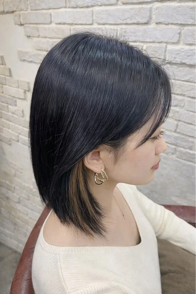 ミディアム カラー インナーカラー ボブ hairresort Ai 川越店のヘアスタイル