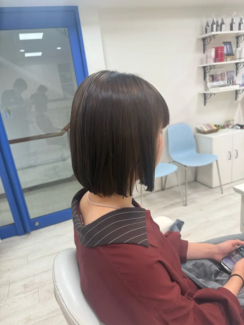 ショート ボブ カット トリートメント 新籾 尚哉のヘアスタイル