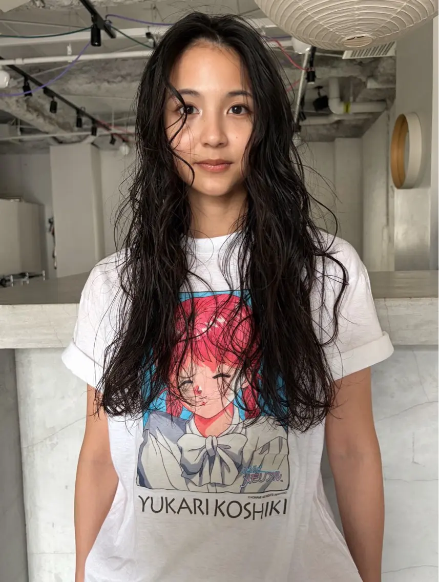ロング パーマ ロング カット パーマ トリートメント 村上雅人 ナチュラルモードのヘアスタイル