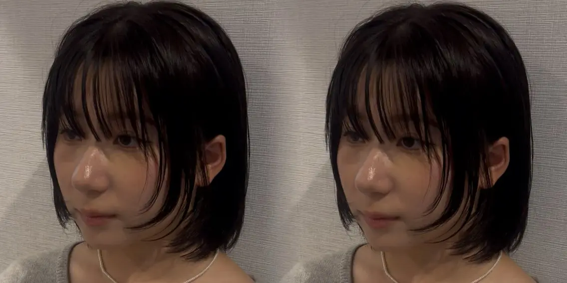 ショート 顔まわりレイヤー 顔周りカット レイヤーカット 艶カラー🧚‍♀️/ 宮脇蒔音のヘアスタイル
