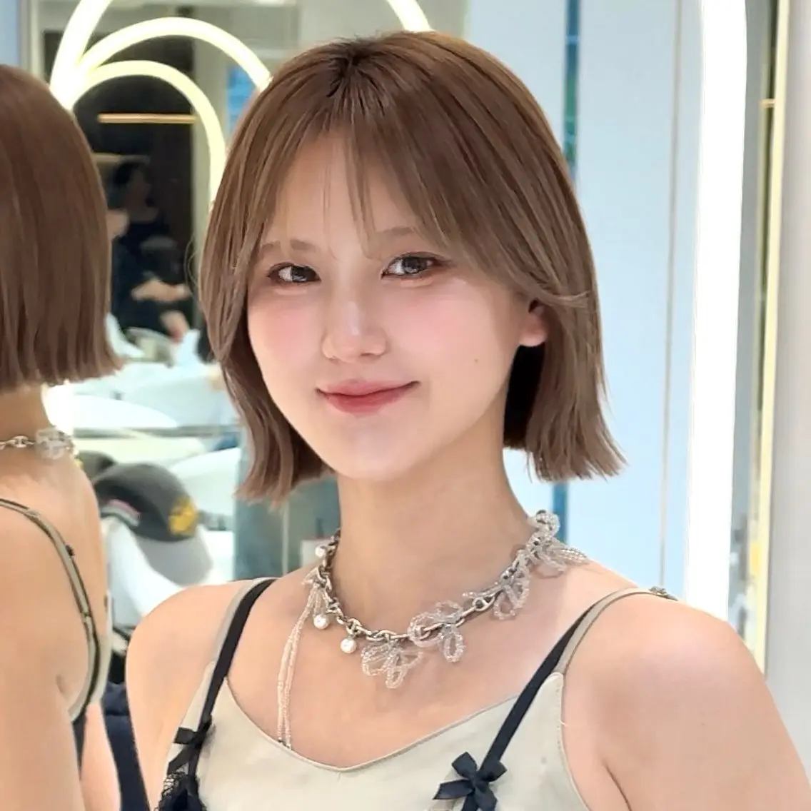 ショート カラー カット ヘアカラー トリートメント 原宿/韓国ボブ /くびれボブ/優希のヘアスタイル