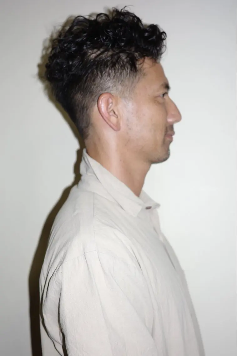 ショート パーマ メンズ メンズパーマ メンズベリーショート ベリーショート ショートヘア パーマ 浅岡 昭汰のヘアスタイル