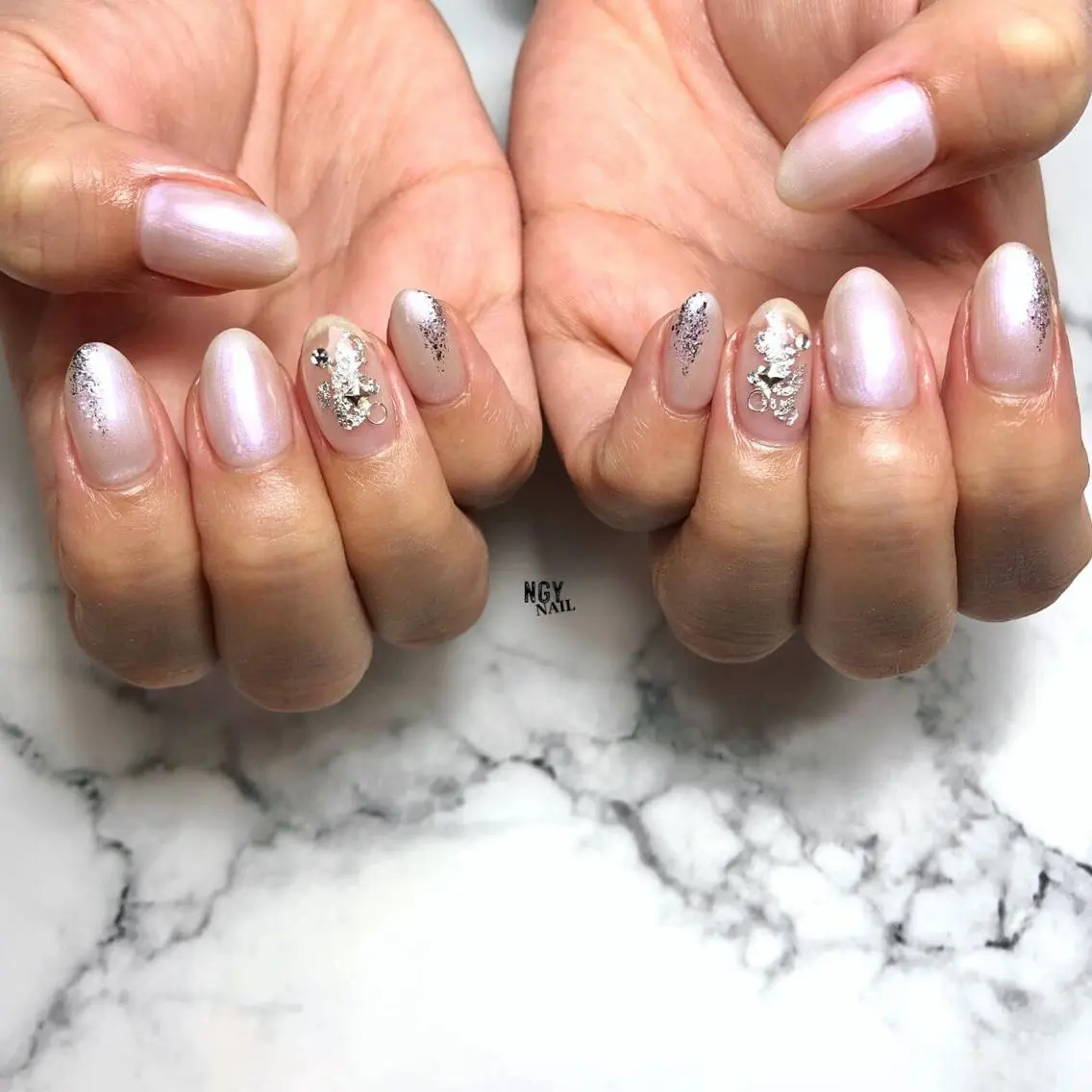 ネイル クリアネイル ジェルネイル ニュアンスネイル ワンカラーネイル パラジェル NAIL NOWのネイルデザイン