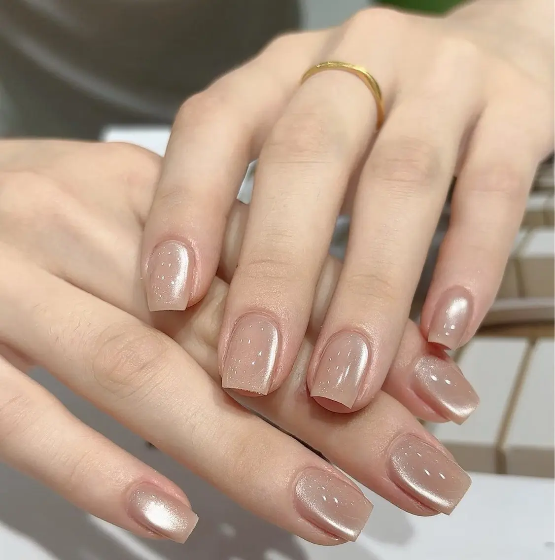 ネイル マグネットネイル マグネットワンカラー ワンカラーネイル シンプルネイル ルチア 🌹高田馬場店🌹のネイルデザイン