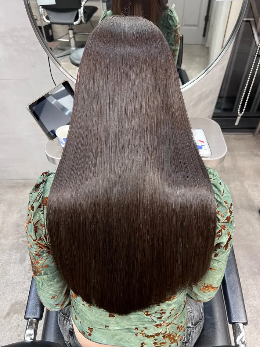 ロング カラー カット ヘアカラー トリートメント 🎈ムラ直しカラー レイヤー千葉🎈のヘアスタイル