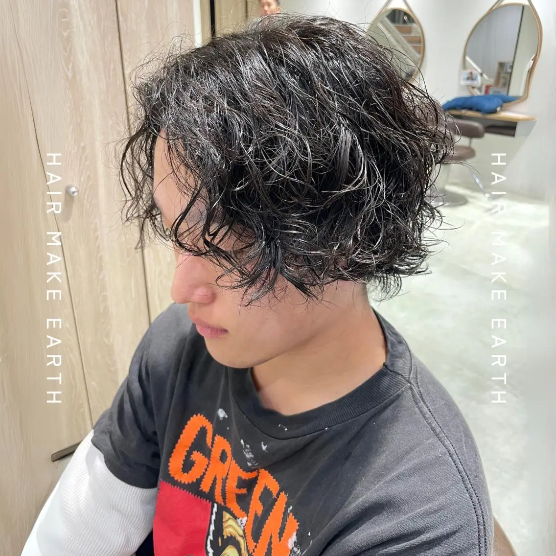 メンズ カット パーマ メンズはお任せ 📍 城 直之のヘアスタイル