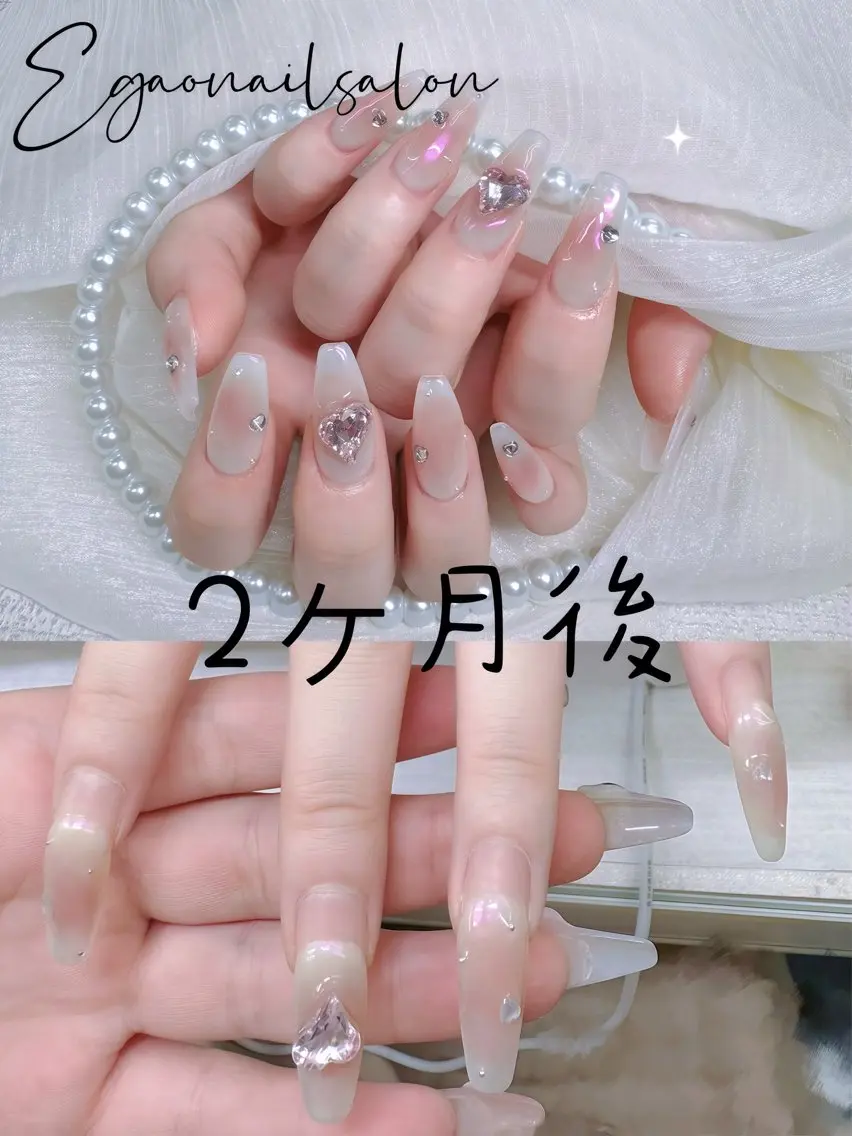 ネイル アートネイル フットネイル フレンチネイル ジェルネイル グラデーション EGAO NAIL 錦糸町店のネイルデザイン
