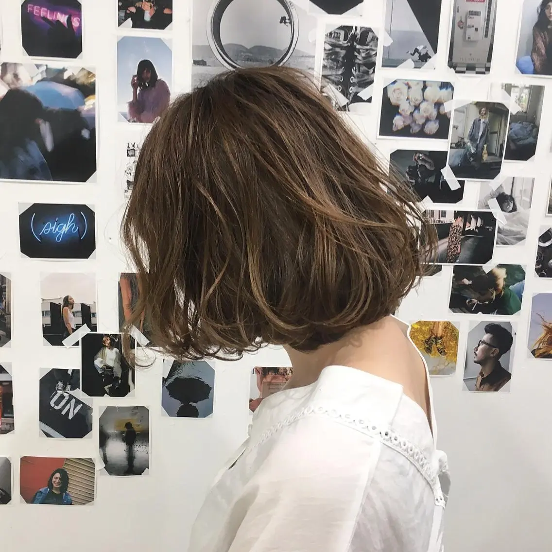 ショート カラー ベージュカラー ハイライトカラー ミルクティーベージュ ハイライト イシマル ナオヤのヘアスタイル