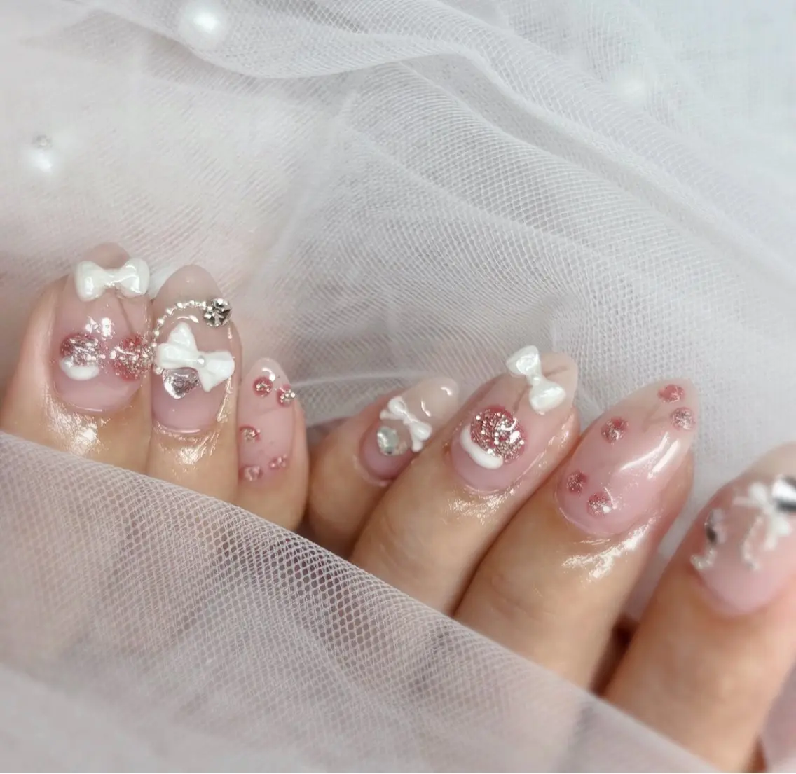 ネイル アートネイル ハンドネイル kaho  🧸🎀 RiLionのネイルデザイン