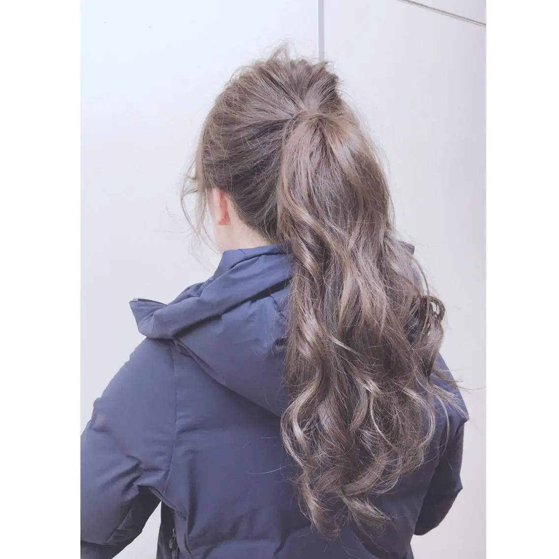 ロング カラー ブリーチ グレージュ ブリーチなしカラー ロング 田町駅徒歩5分 🌼fumiのヘアスタイル