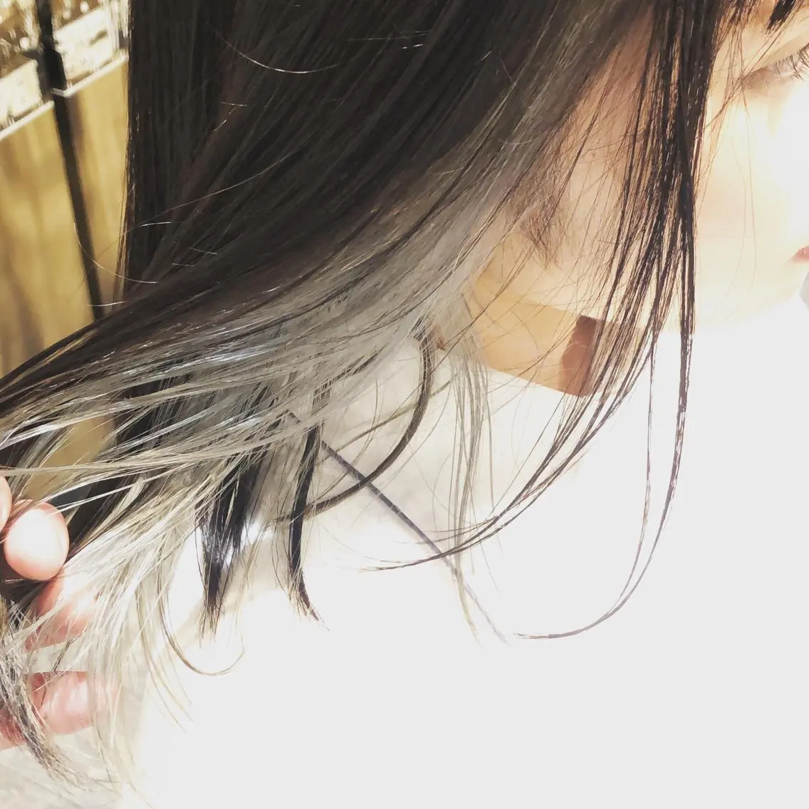 ミディアム カラー ブリーチ ケアブリーチ メンズヘア特化 崎田 成人のヘアスタイル