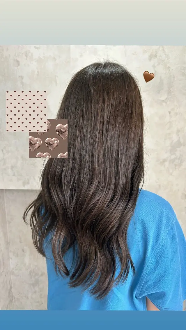 カラー ブラウンカラー 透明感カラー くすみブラウン カット ヘアカラー 青木 優雅のヘアスタイル